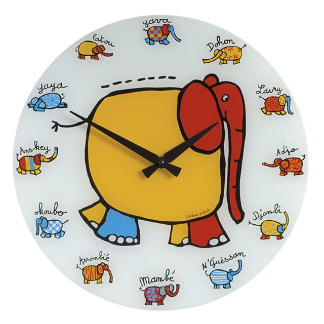 Elephant Stampede wall clocks                Designer : Andree Prigent 