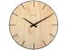 Wandklok Nextime Edge-Wood-Dome dia 35cm kunststof licht bruin