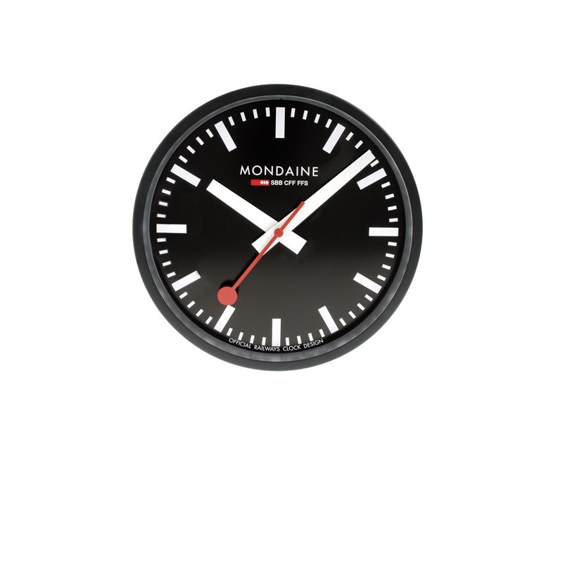 Mondaine station klok M990.CLOCK.64SBB zwart